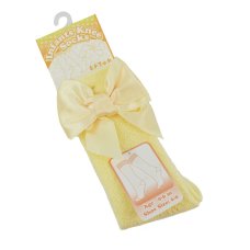 PS06-LEM: Lemon Pelerine Knee-Length Socks (0-24 Months)